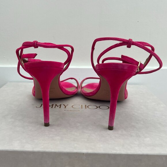 Aquazzura Minute 85 Sandal in Exotic Pink - Picture 6 of 8